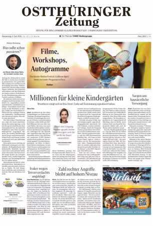 Ostthuringer Zeitung (Landkreis SaalfeldRudolstadt) - 4 Juni 2026