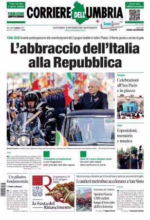Corriere dell Umbria - 3 giugno 2026
