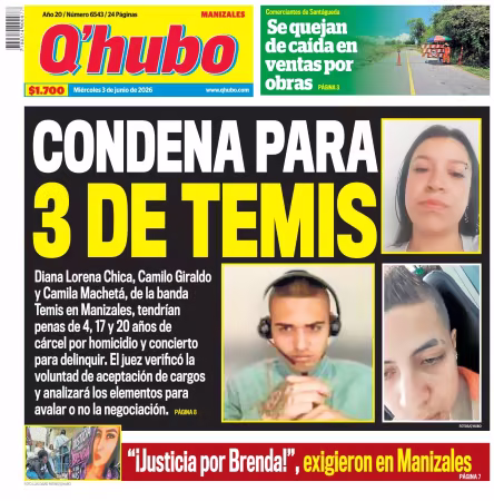 Q'Hubo Manizales - 3 junio 2026