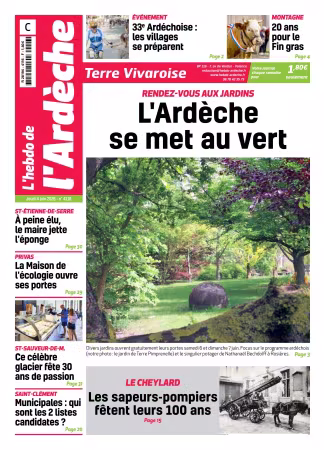 L'Hebdo de l'Ardeche – edition centre - 4 juin 2026