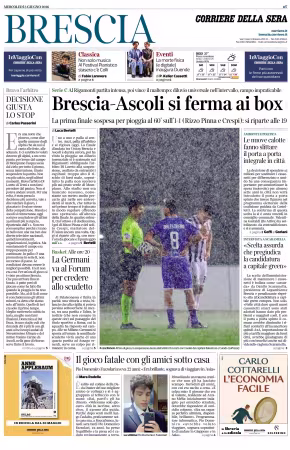 Corriere della Sera (Brescia) - 3 giugno 2026