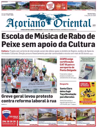 Acoriano Oriental - 4 junho 2026