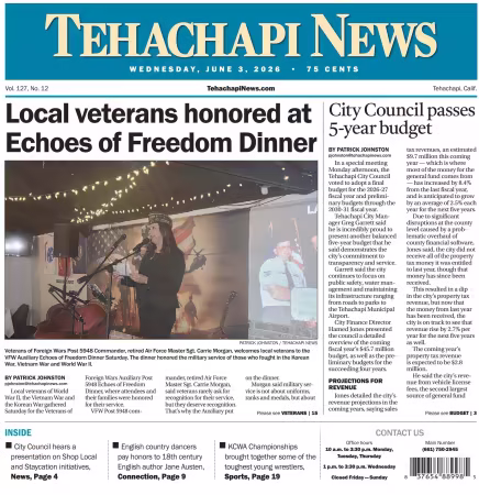 Tehachapi News - 3 June 2026