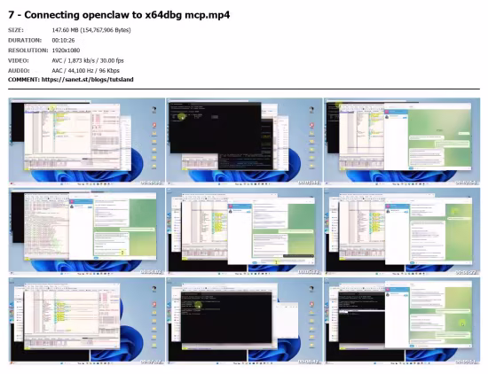 AI Reverse Engineering with OpenClaw & MCP