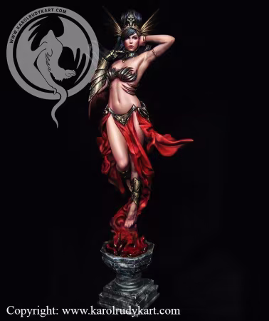 Karol Rudyk Art – Lady Sybilla – 4 Scales – 3D Print Model