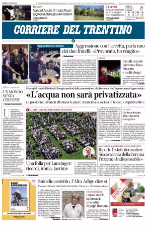 Corriere del Trentino - 4 giugno 2026