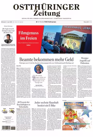 Ostthuringer Zeitung (Landkreis SaalfeldRudolstadt) - 3 Juni 2026
