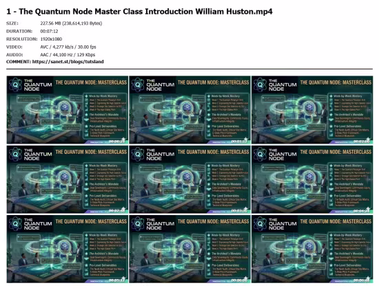 The Quantum Node Master Class
