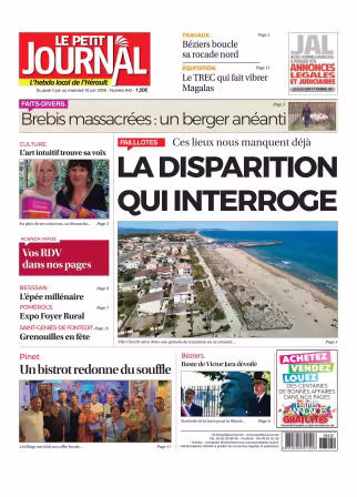Le Petit Journal L'hebdo local de l'Herault - 4 juin 2026