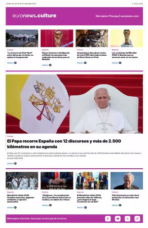 Euronews Culture and Sport (Spanish) Compiled Edition - 3 junio 2026