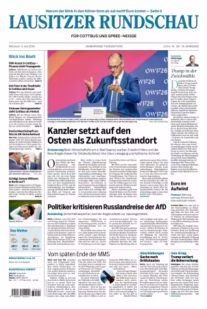 Lausitzer Rundschau - 3 Juni 2026
