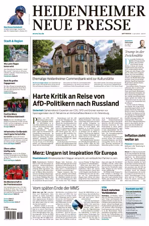 Heidenheimer Neue Presse - 3 Juni 2026