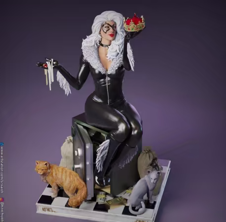 Creative Collector – Black Cat – 3D Print Model