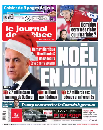 Le Journal de Quebec - 3 juin 2026
