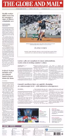 The Globe and Mail - Ottawa/Quebec Edition, June 02, 2026