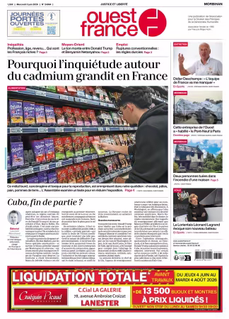 Ouest France (Auray) - 3 juin 2026