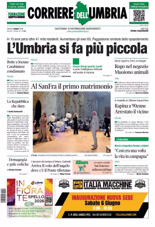 Corriere dell Umbria - 4 giugno 2026