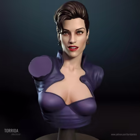 Torrida Minis – Xenia Onatopp from Goldeneye Bust – 3D Print Model