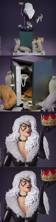 Creative Collector – Black Cat – 3D Print Model