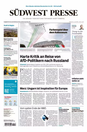 Sudwest Presse - 3 Juni 2026