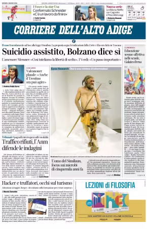 Corriere dell'Alto Adige - 4 giugno 2026