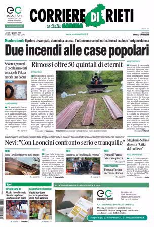 Corriere di Rieti - 4 giugno 2026