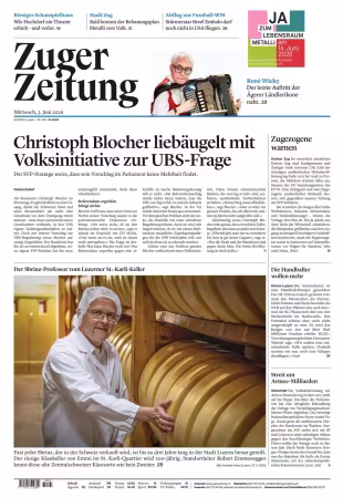Zuger Zeitung - 3 Juni 2026