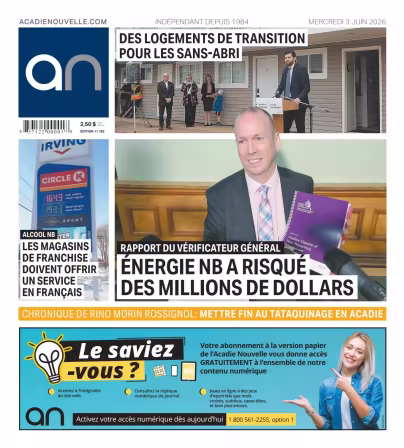 Acadie Nouvelle - 3 juin 2026