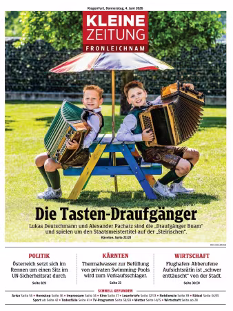 Kleine Zeitung Kaernten - 4 Juni 2026