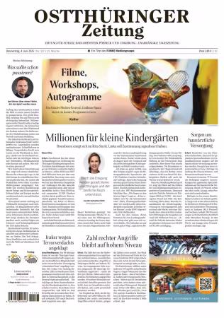 Ostthuringer Zeitung (Posneck) - 4 Juni 2026