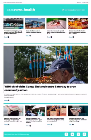 Euronews Health (English) Compiled Edition - 1 June 2026