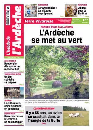 L'Hebdo de l'Ardeche – edition Nord - 4 juin 2026