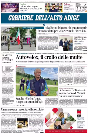 Corriere dell'Alto Adige - 3 giugno 2026