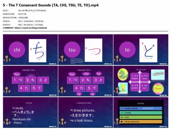 Hiragana Characters and Easy Phrases