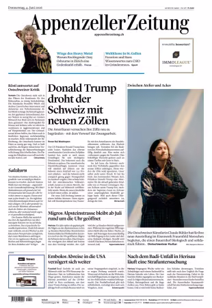 Appenzeller Zeitung - 4 Juni 2026