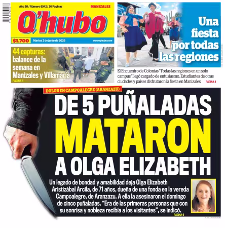 Q'Hubo Manizales - 2 junio 2026