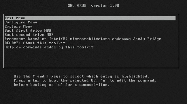Intel BIOS Implementation Test Suite build 2070
