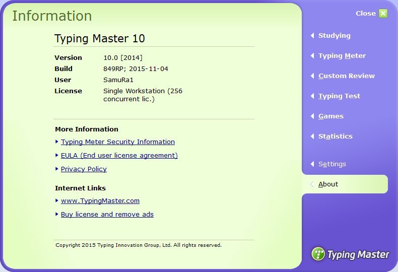 typingmaster pro 7.10 2010 license id and product key