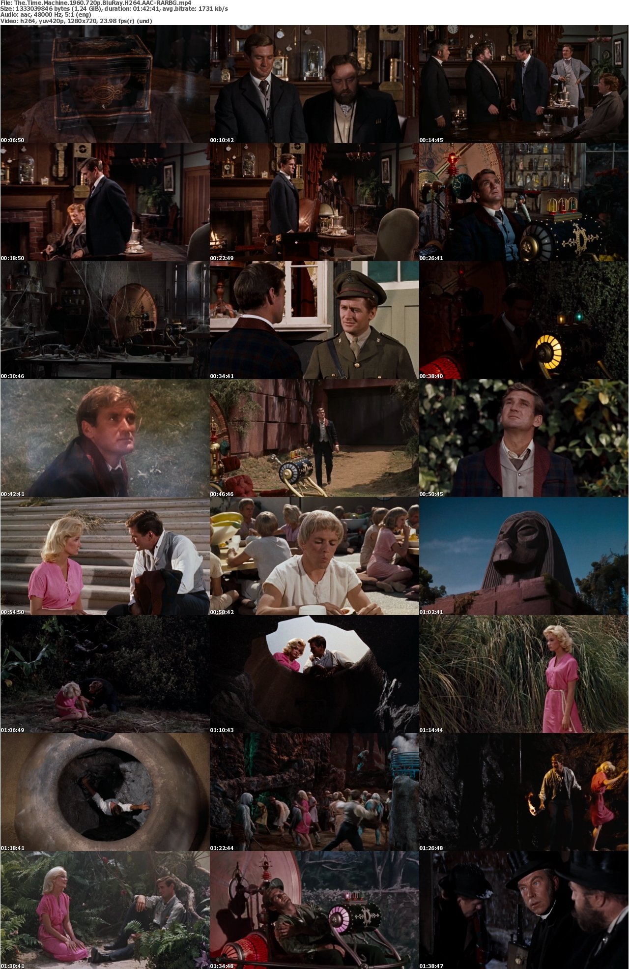 The Time Machine 1960 720p BluRay H264 AAC-RARBG