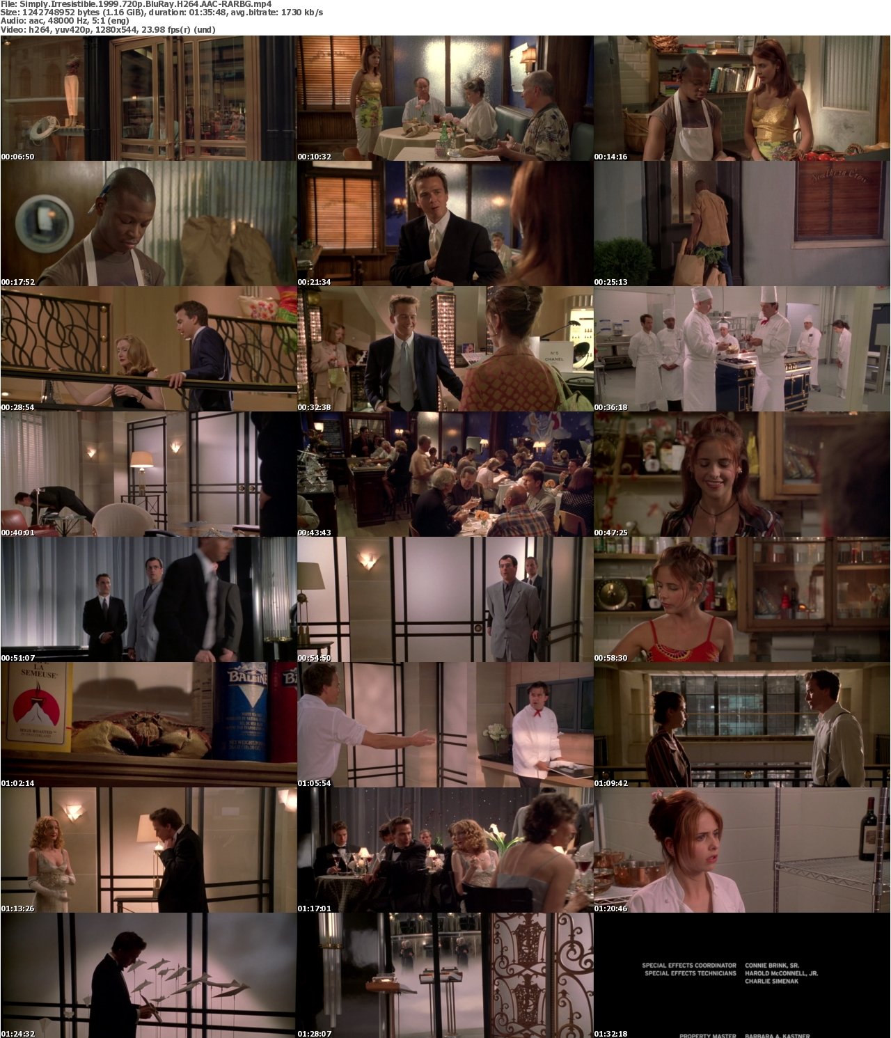 Simply Irresistible 1999 720p BluRay H264 AAC-RARBG