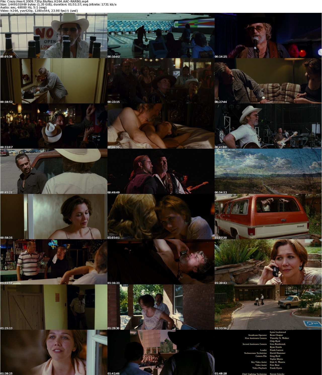 Crazy Heart 2009 720p BluRay H264 AAC-RARBG