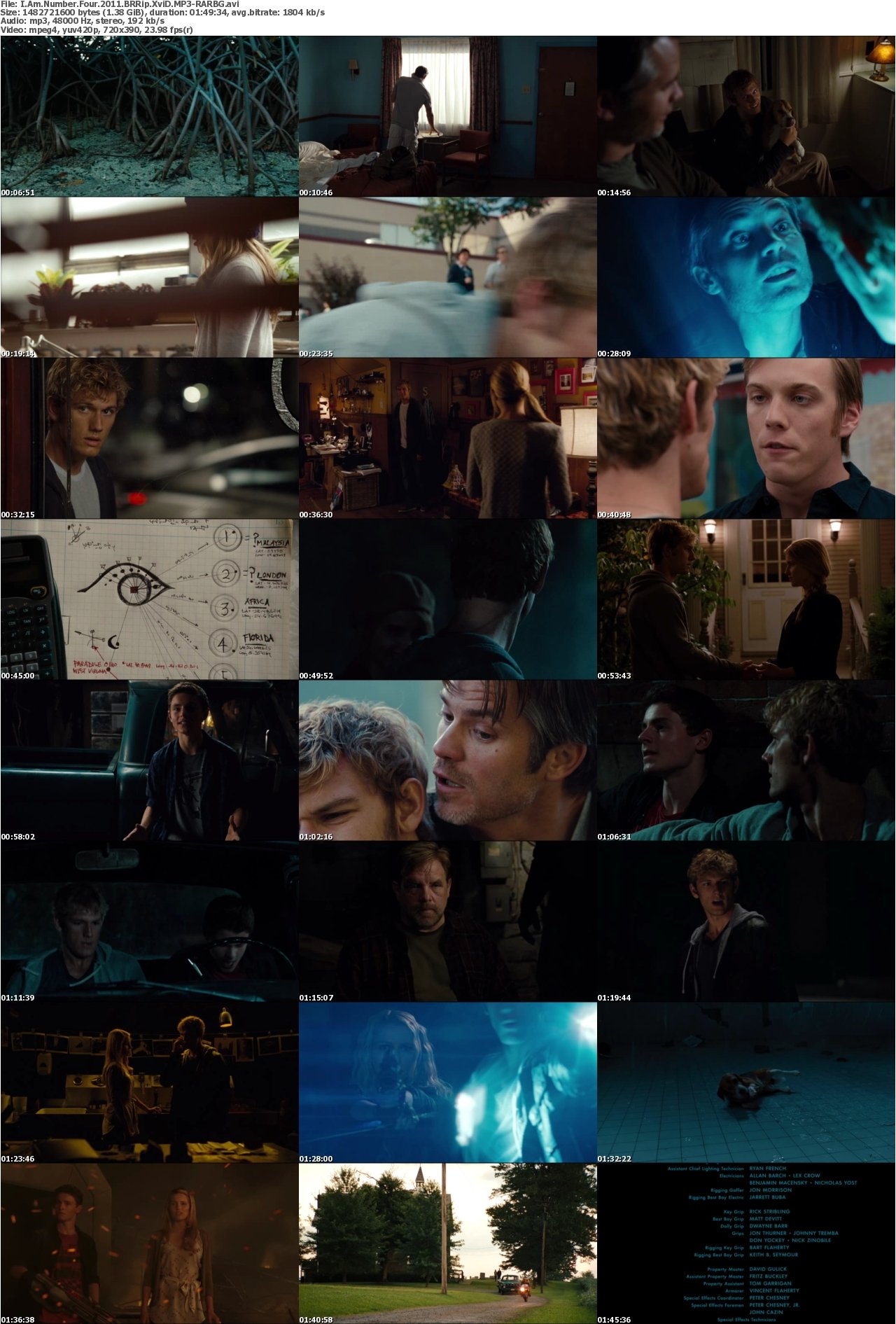 I Am Number Four 2011 BRRip XviD MP3-RARBG