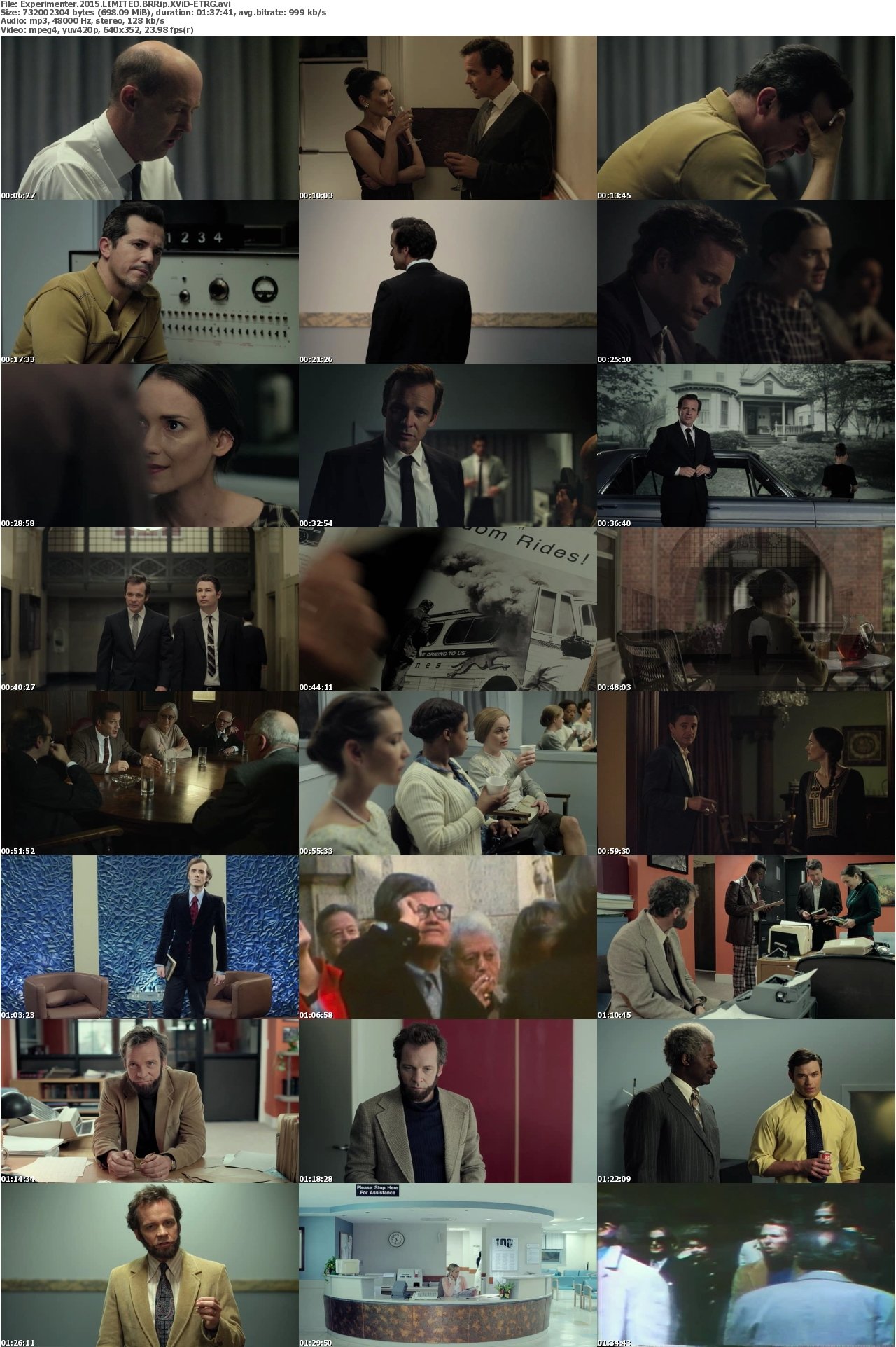 Experimenter 2015 LIMITED BRRip XViD-ETRG