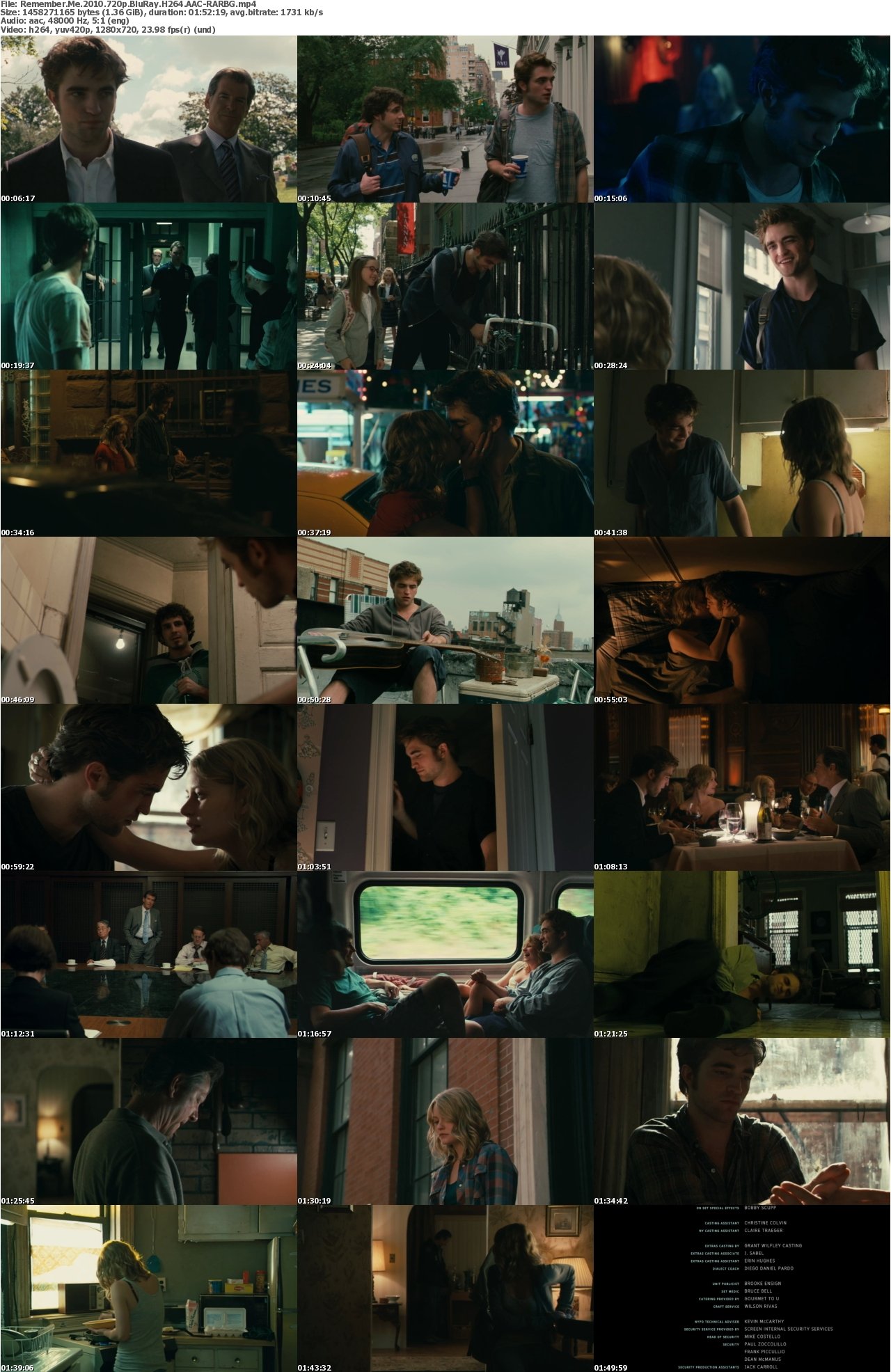 Remember Me 2010 720p BluRay H264 AAC-RARBG