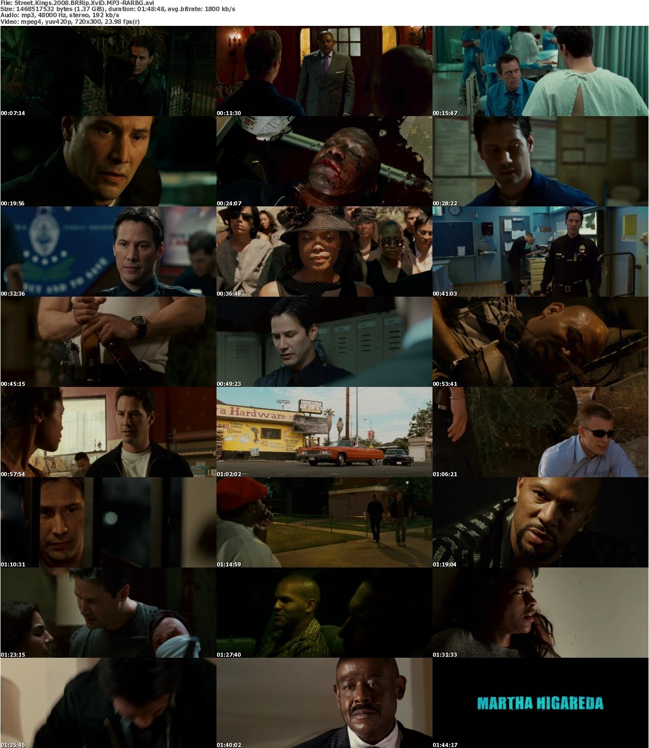 Street Kings 2008 BRRip XviD MP3-RARBG
