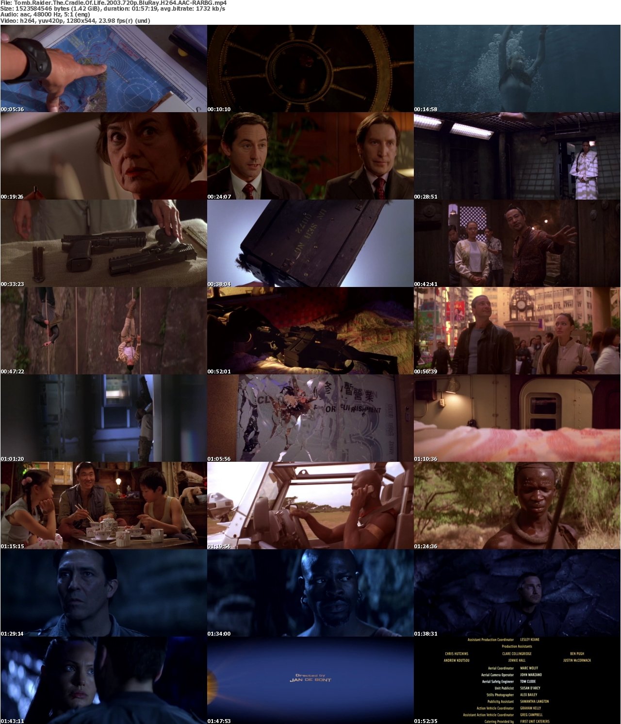 Tomb Raider The Cradle Of Life 2003 720p BluRay H264 AAC-RARBG