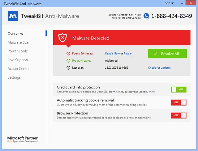 TweakBit Anti-Malware 2.0.0.0