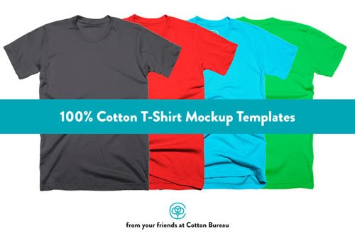 Creativemarket 100% Cotton T-Shirt Mockups 2.0