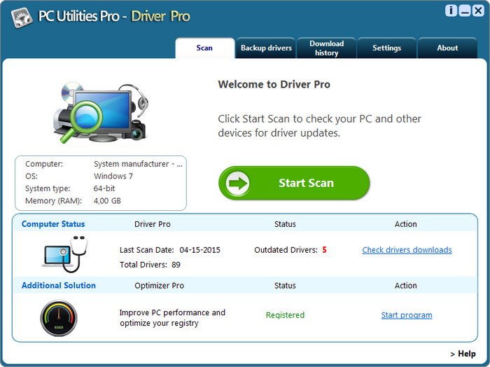 PC Utilities Pro Driver Pro 3.2.0.2 DC 25.01.2016
