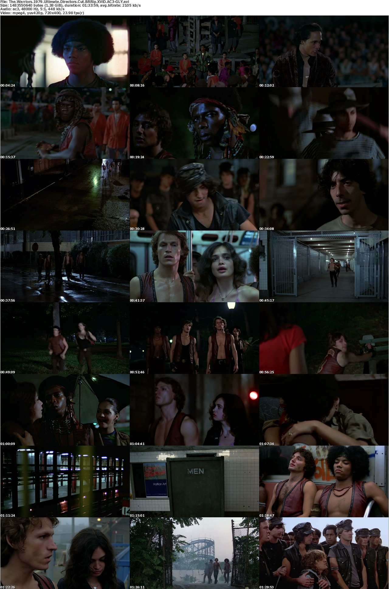 The Warriors 1979 Ultimate Directors Cut BRRip XViD AC3-GLY